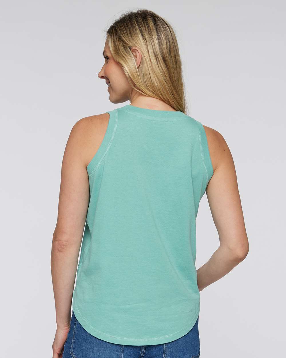 Women's Relaxed Fine Jersey Tank - OnModelBack - B07938813 - Saltwater