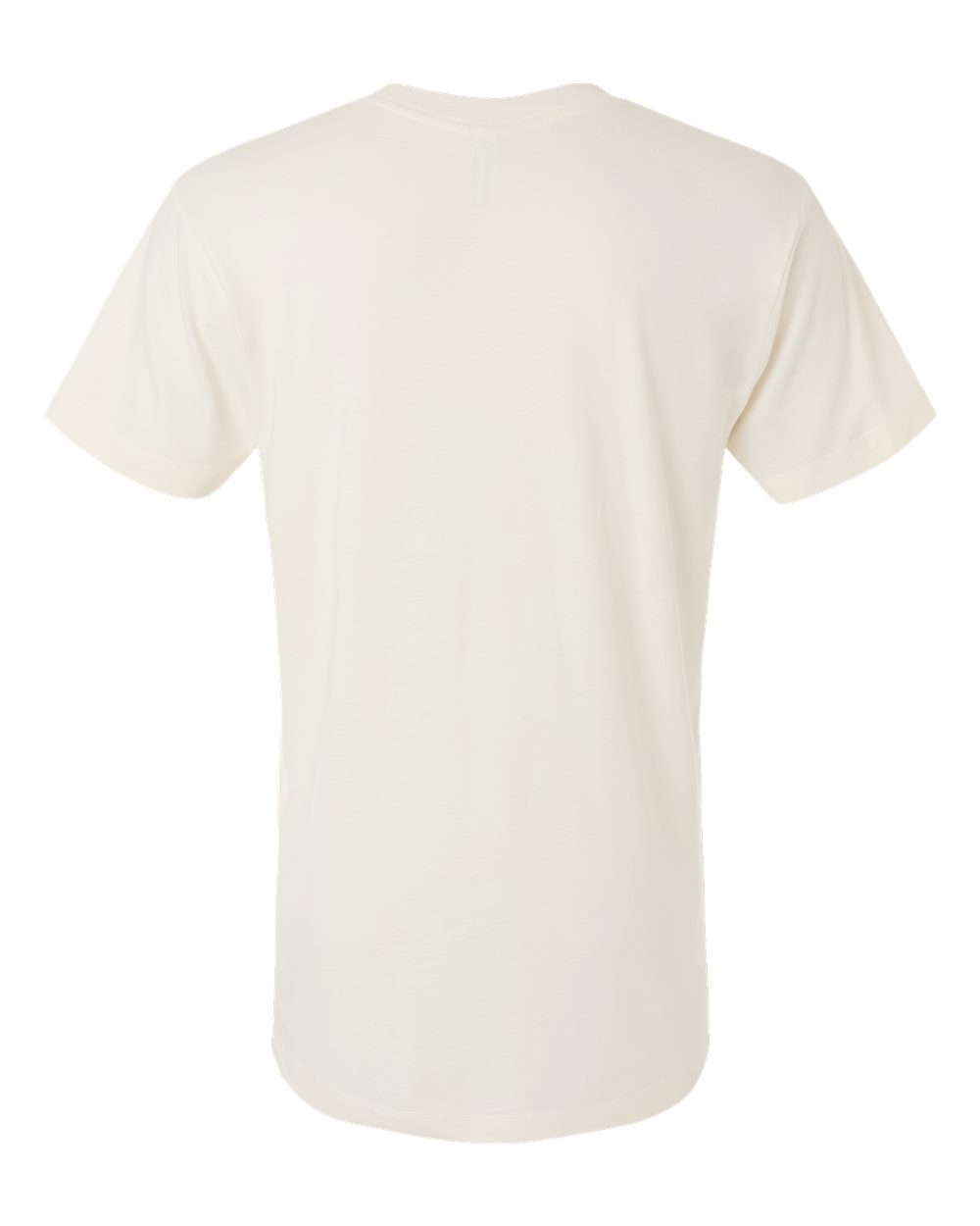 Unisex Bamboo Tee - Back - B08838243 - Eggshell