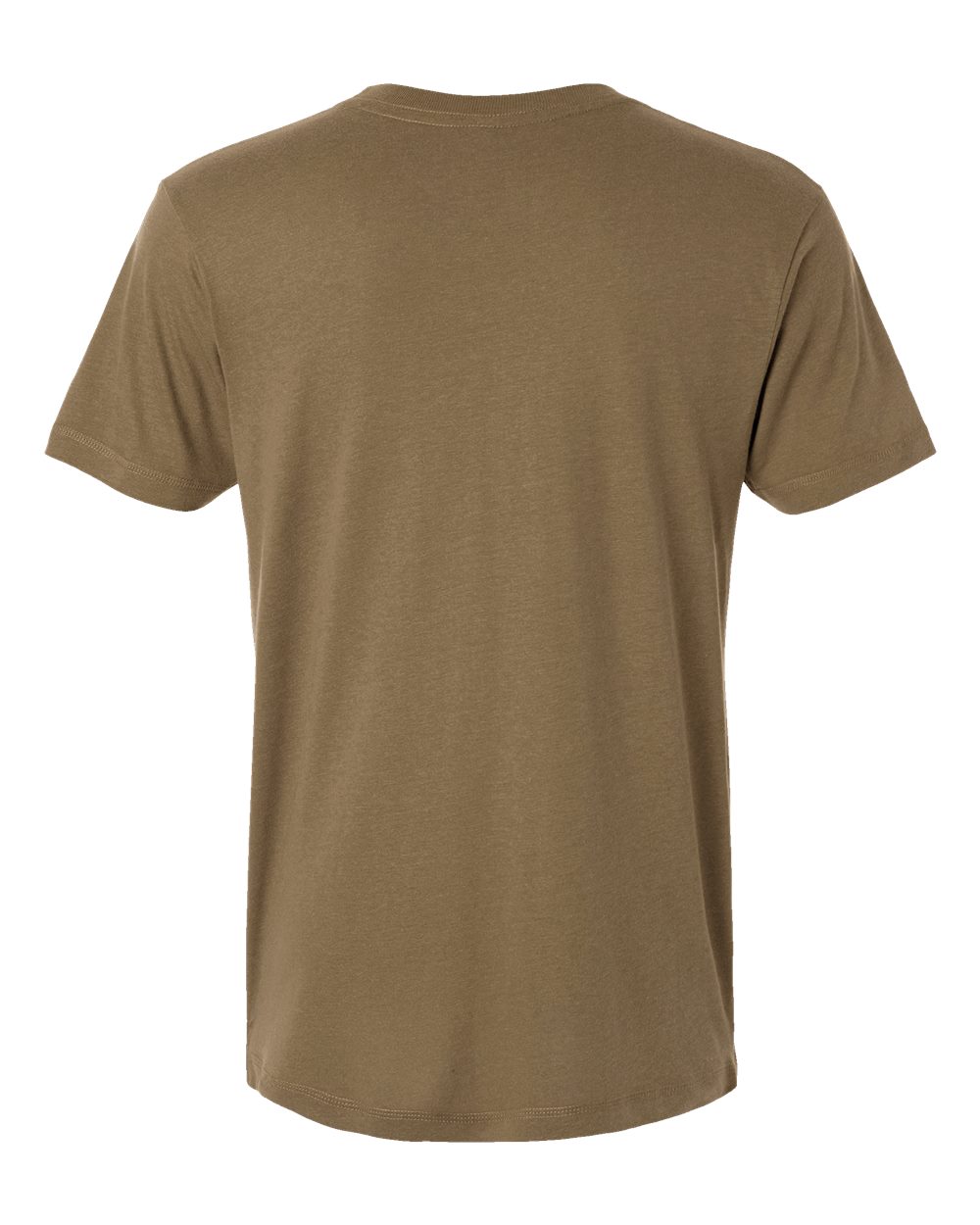 Unisex Bamboo Tee - Back - B08838553 - Coyote Brown