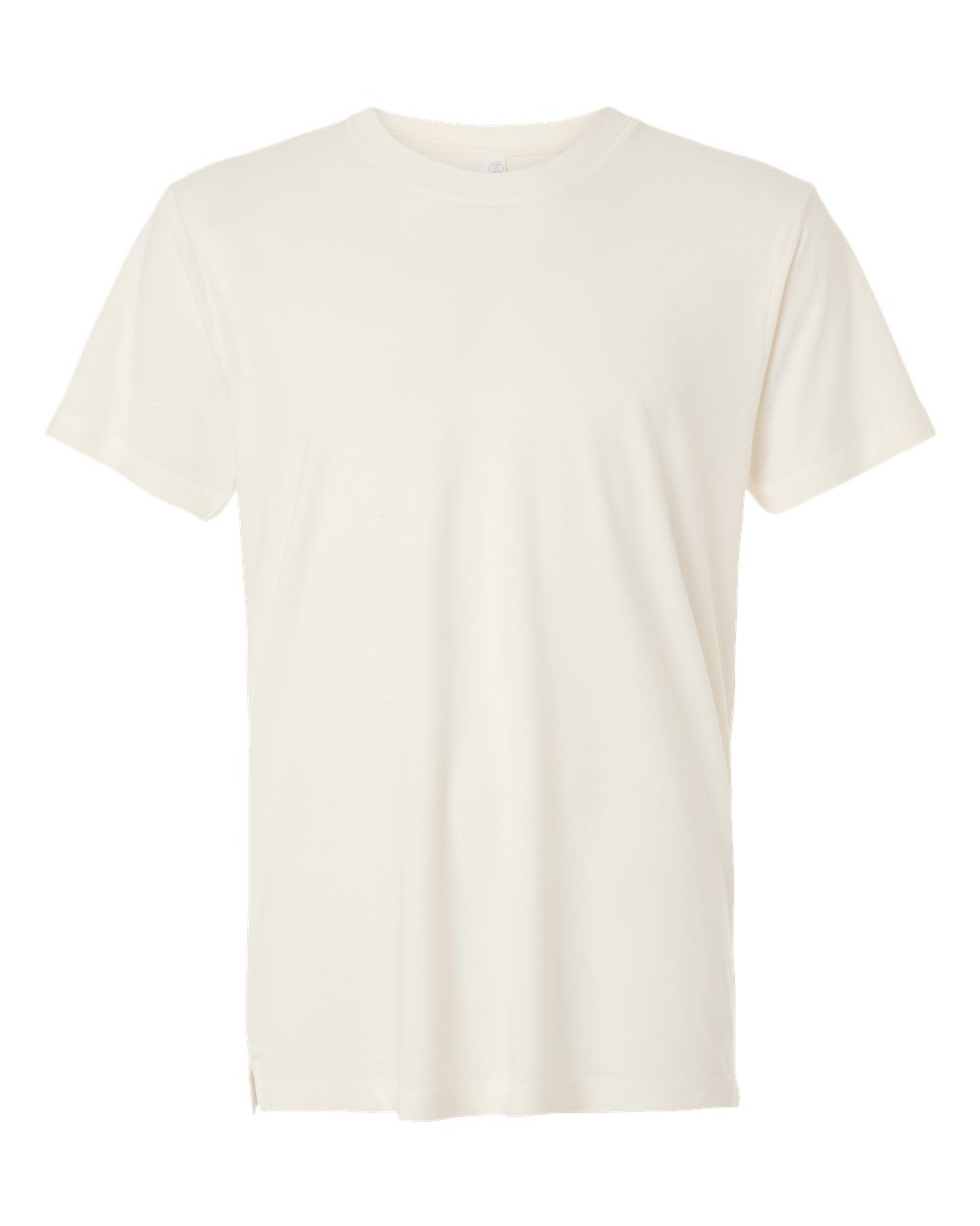 Unisex Bamboo Tee - Front - B08838243 - Eggshell