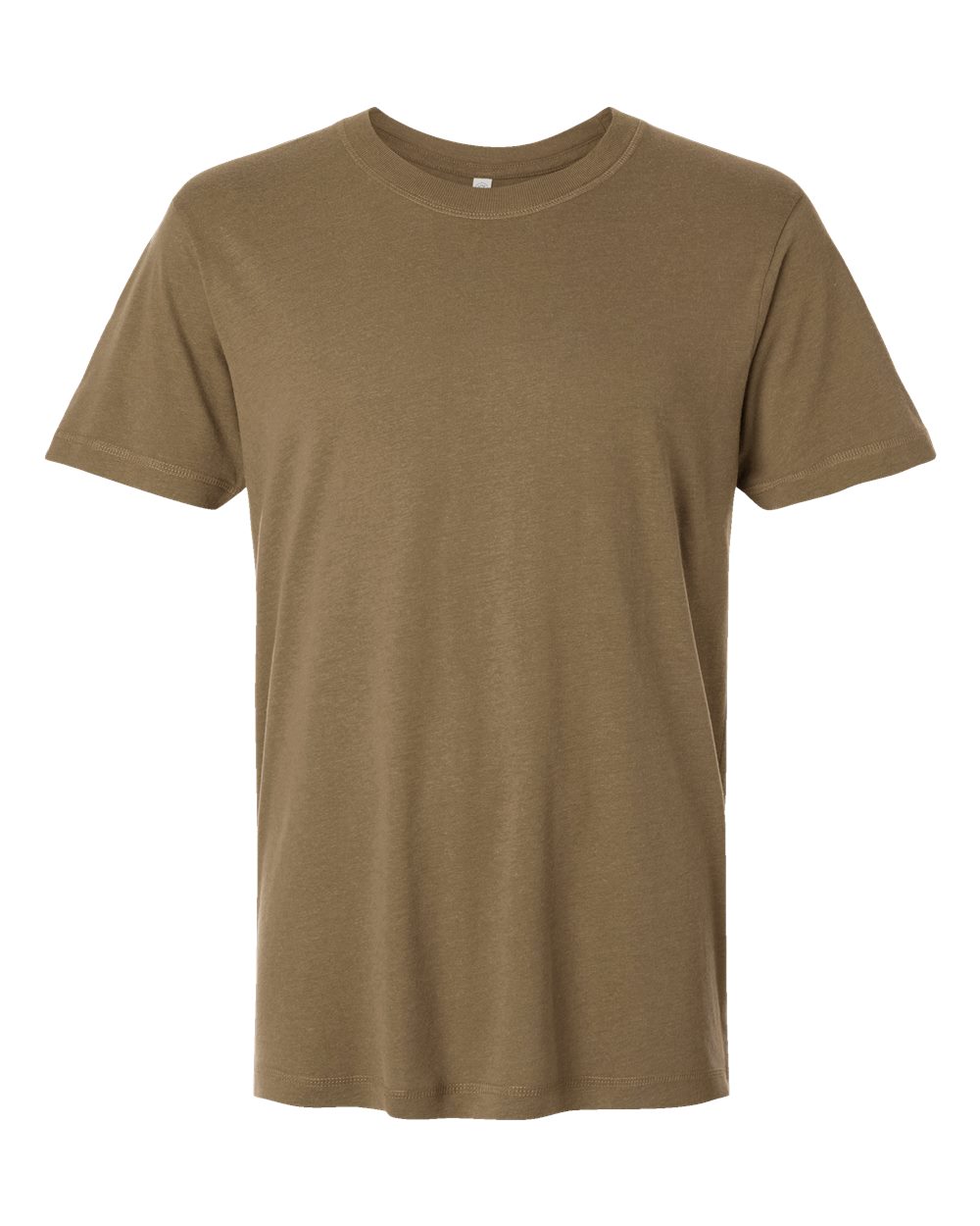Unisex Bamboo Tee - Front - B08838553 - Coyote Brown