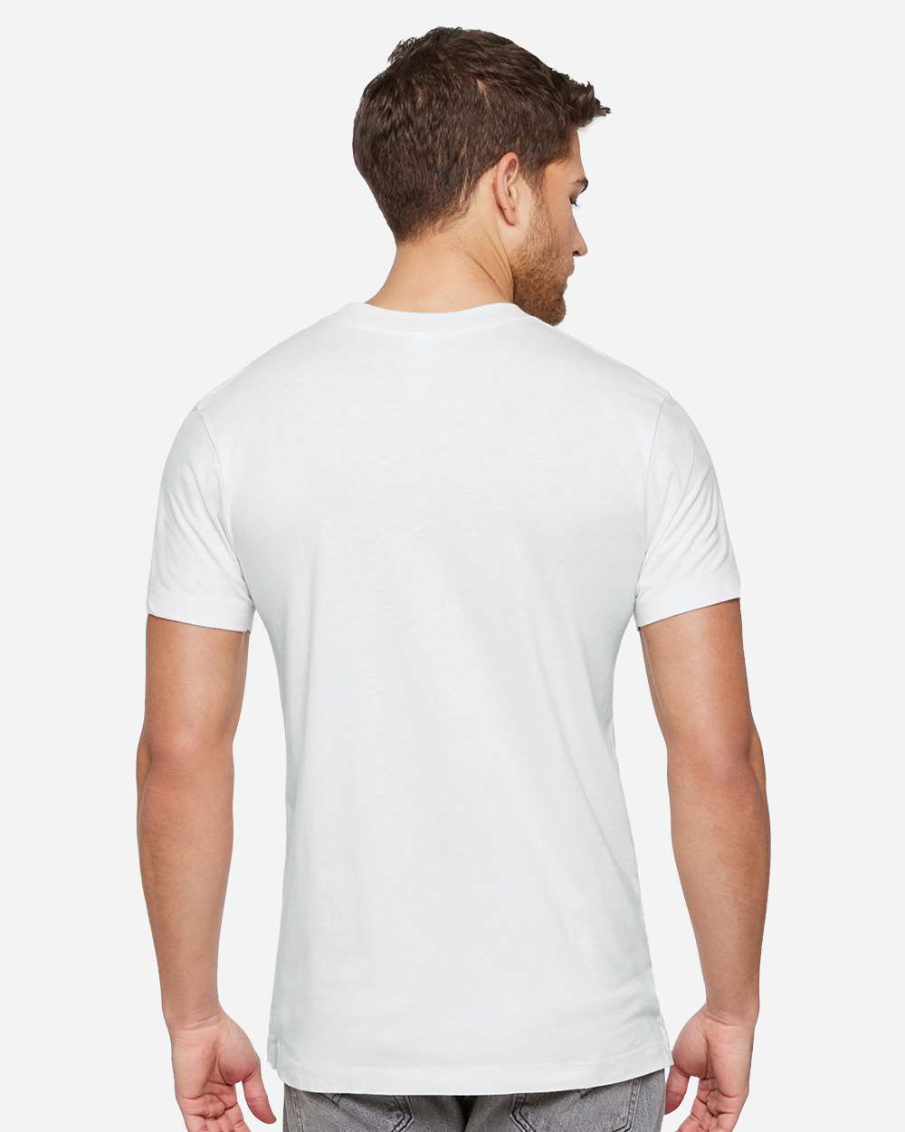 Unisex Bamboo Tee - OnModelBack - B08838003 - White
