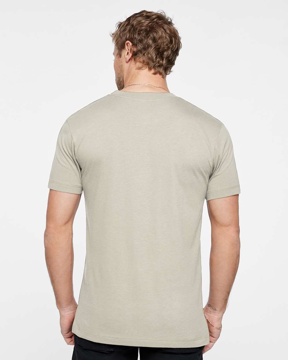 Unisex Bamboo Tee - OnModelBack - B08838103 - Hazel