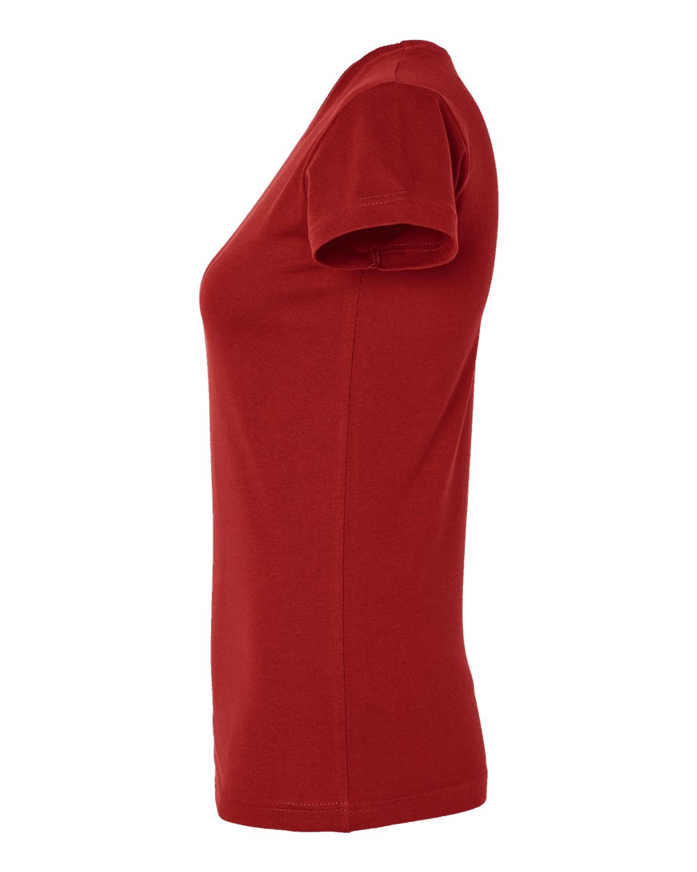 Women's Fitted Fine Jersey Tee - DirectSide - B50338063 - Garnet