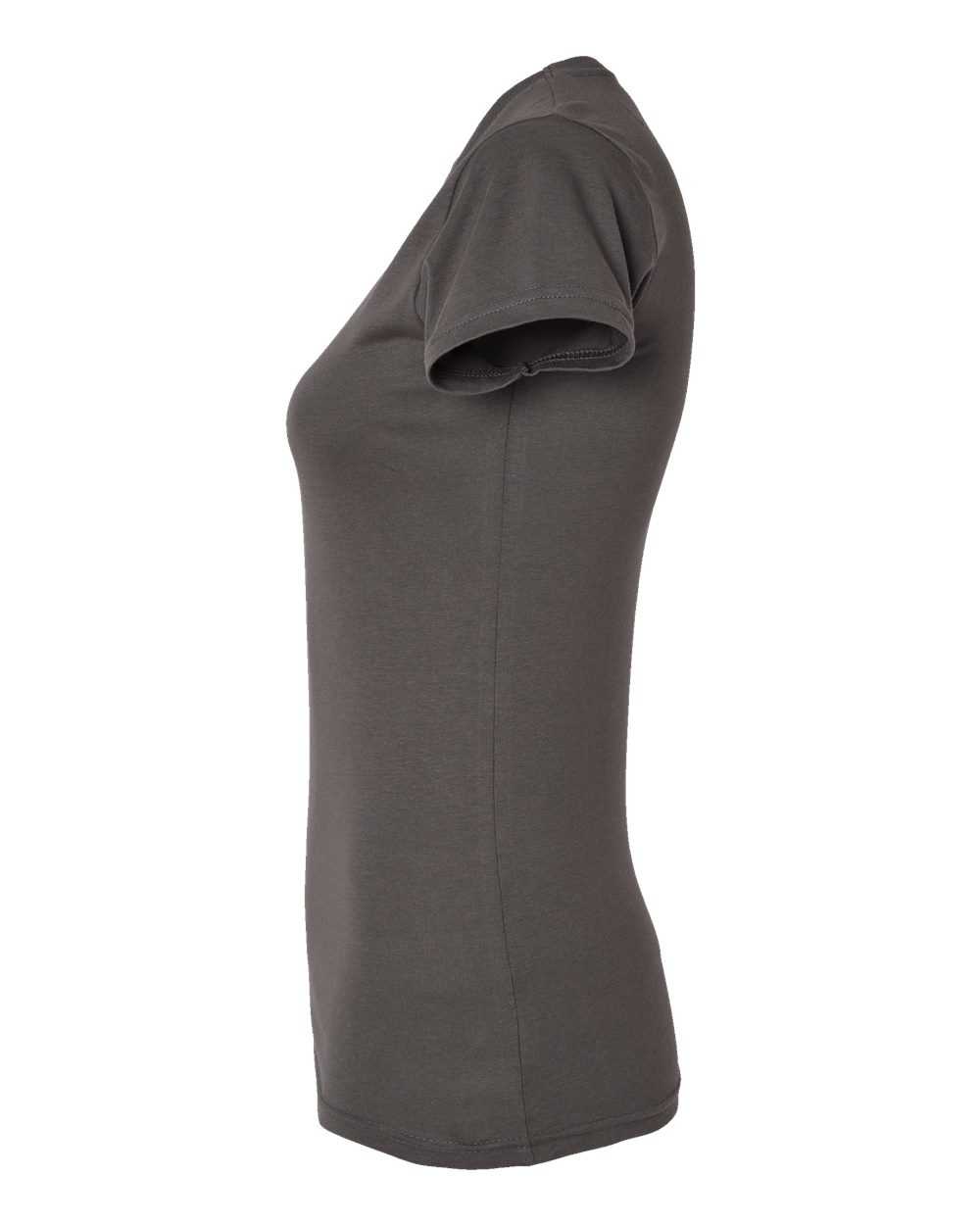 Women's Fitted Fine Jersey Tee - DirectSide - B50338093 - Charcoal