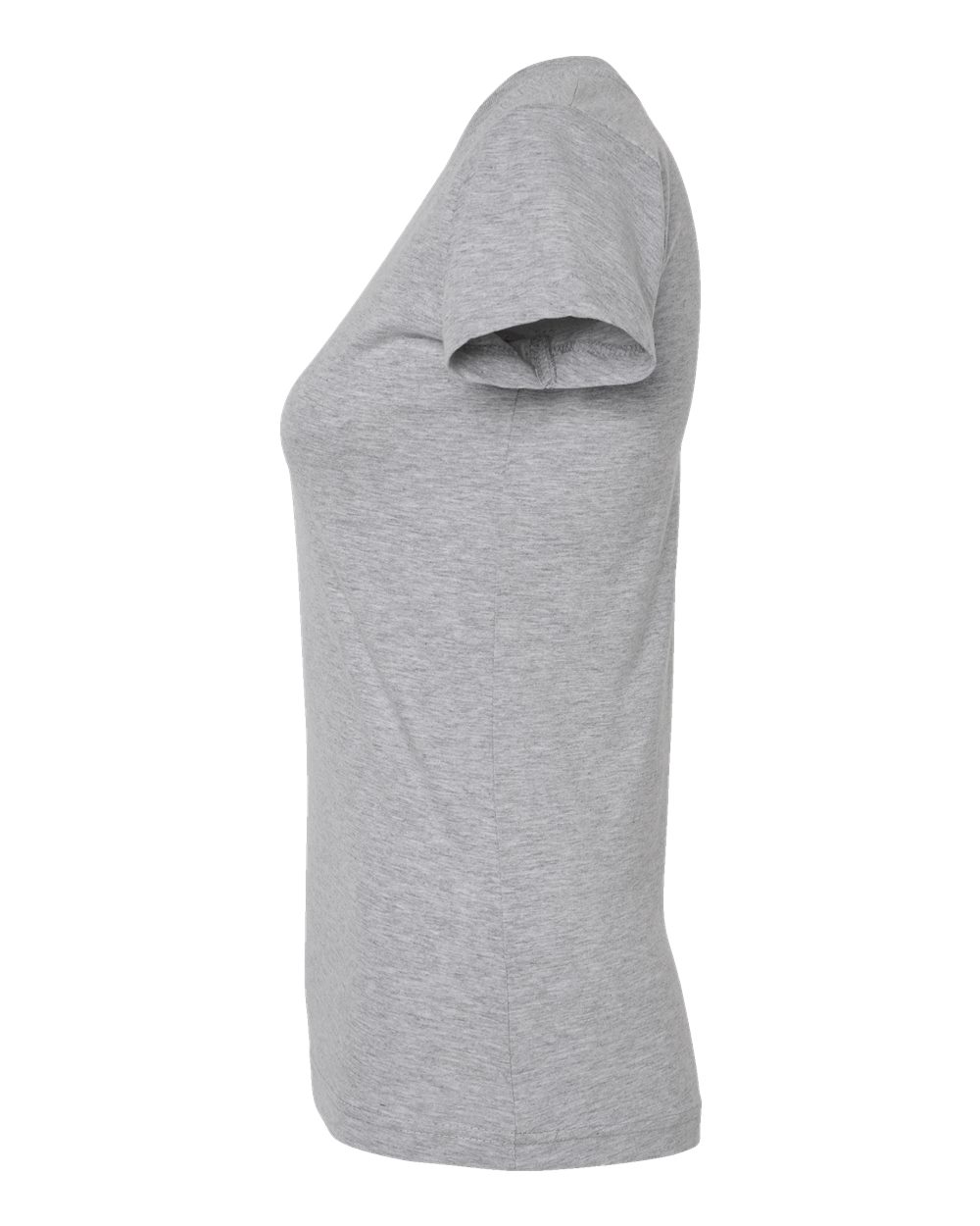 Women's Fitted Fine Jersey Tee - DirectSide - B50338583 - Heather