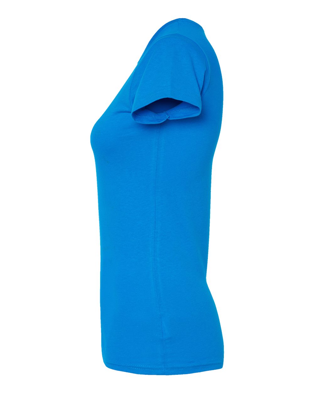 Women's Fitted Fine Jersey Tee - DirectSide - B50338993 - Cobalt