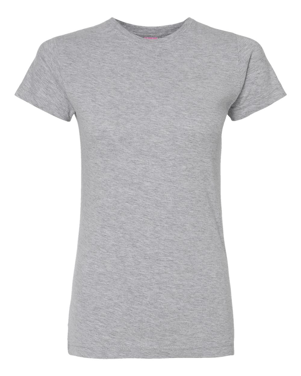 Women's Fitted Fine Jersey Tee - Front - B50338583 - Heather