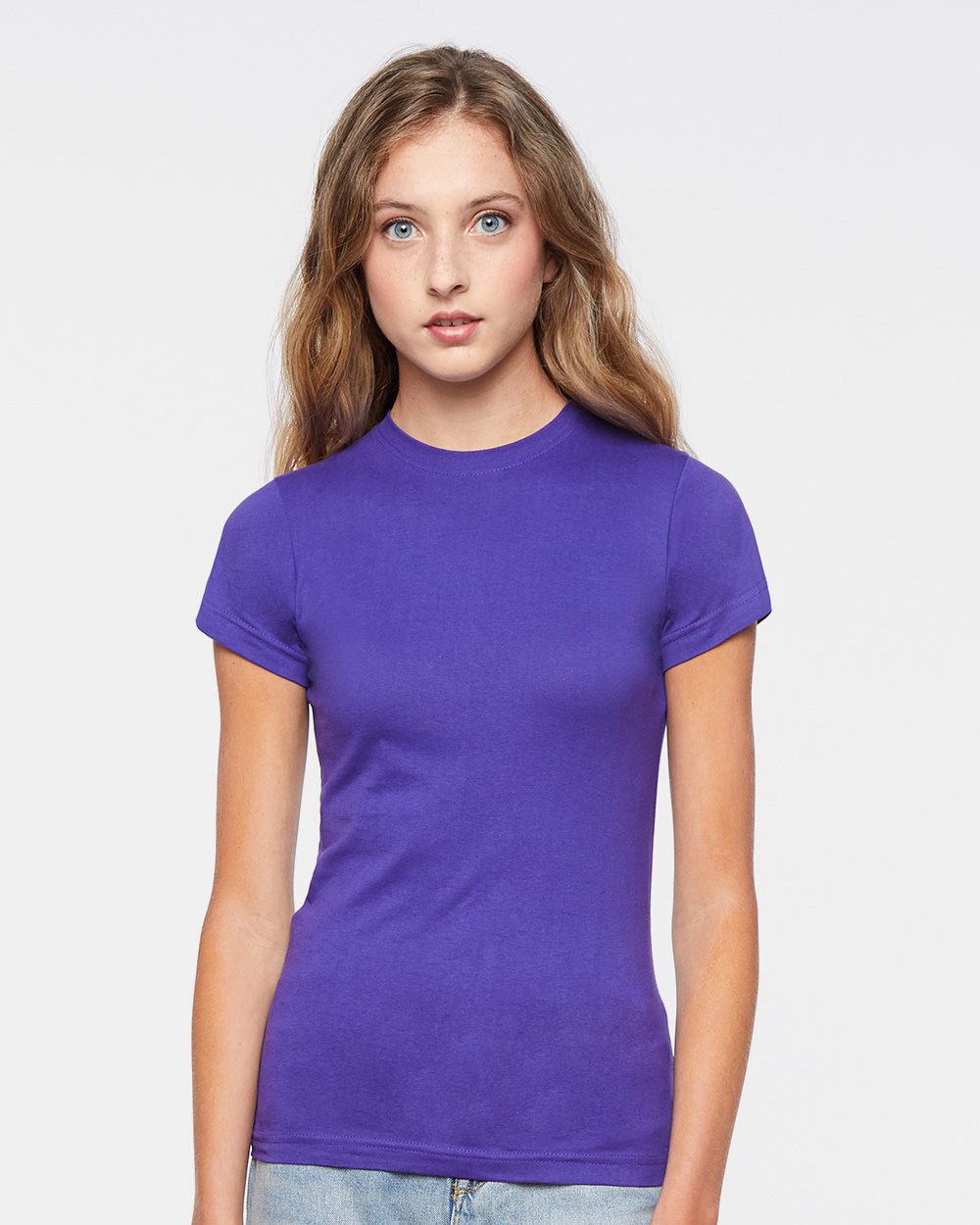 Women's Fitted Fine Jersey Tee - styleImage