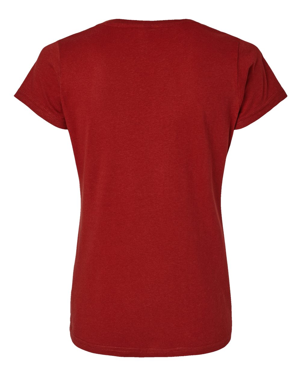 Women's Fine Jersey Tee - Back - B87238062 - Garnet