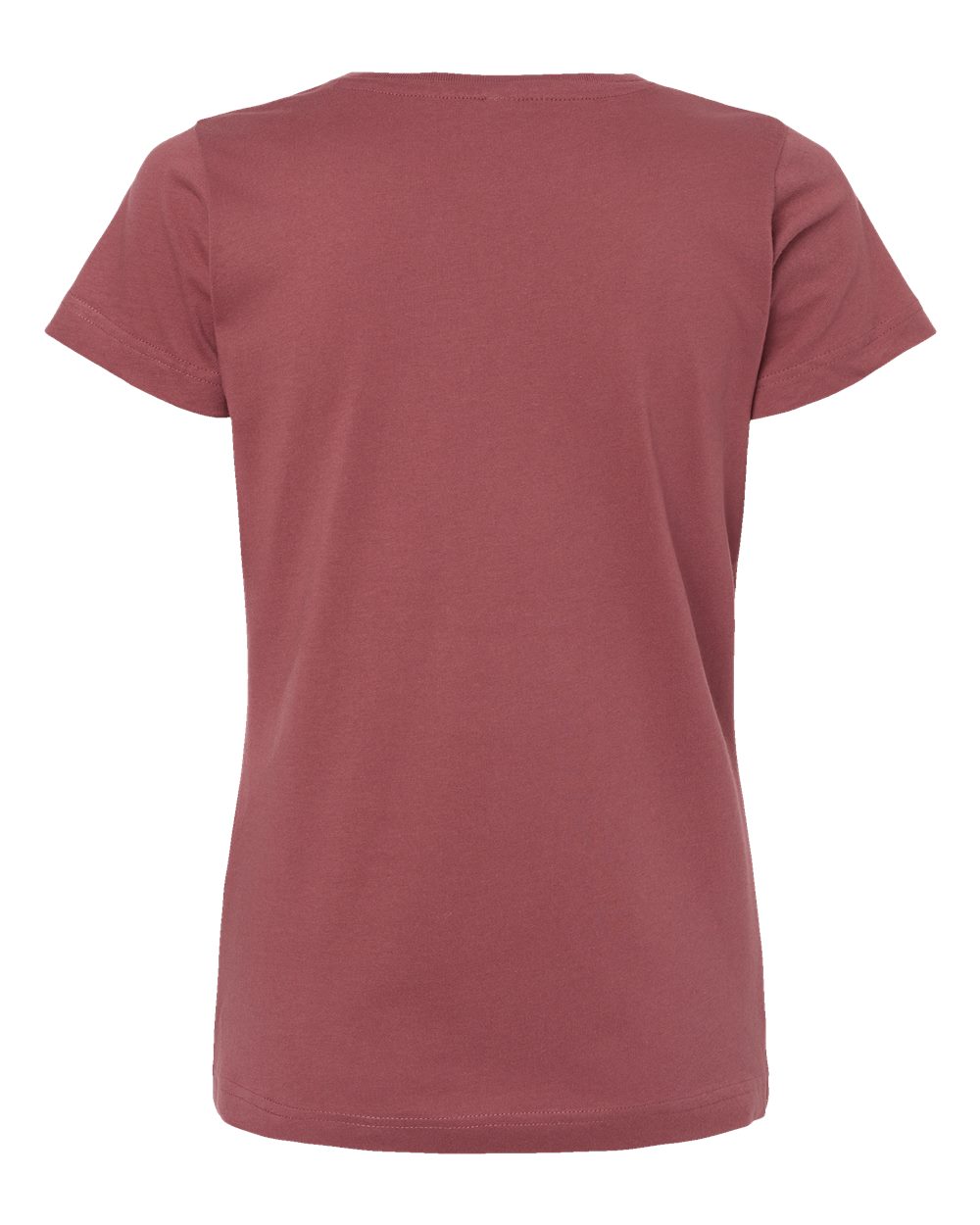 Women's Fine Jersey Tee - Back - B87238182 - Rouge