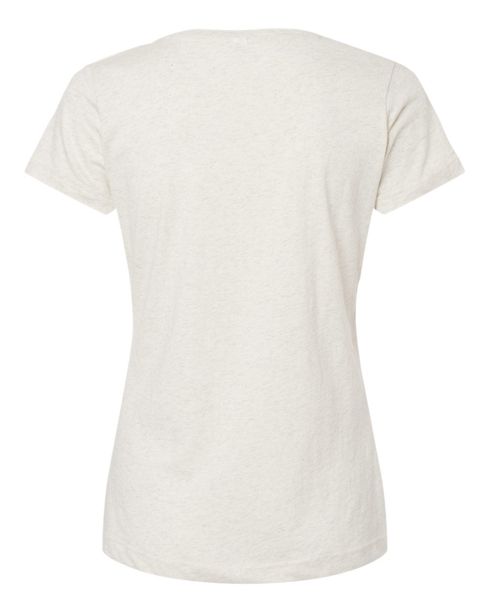 Women's Fine Jersey Tee - Back - B87238242 - Natural Heather