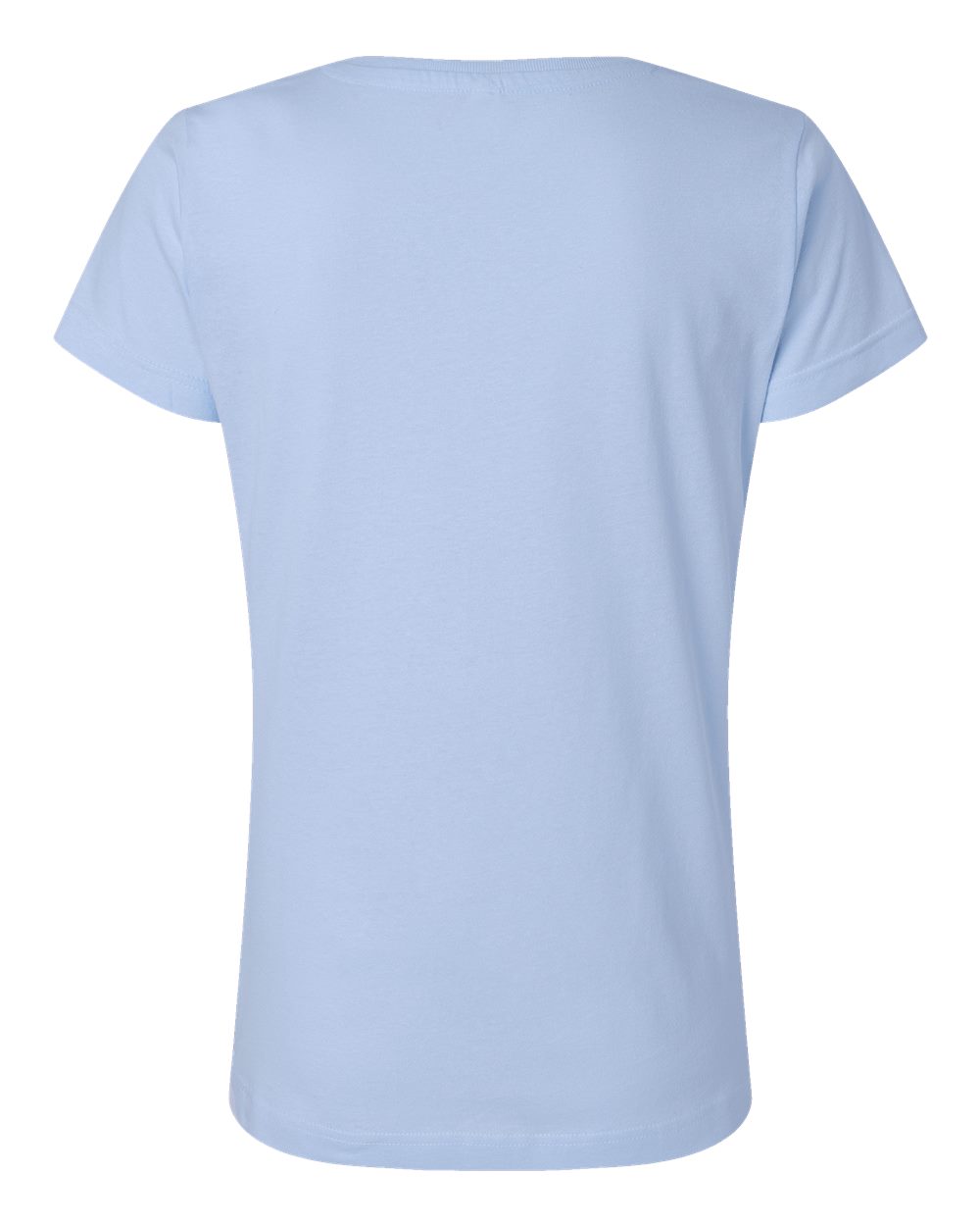 Women's Fine Jersey Tee - Back - B87238252 - Light Blue