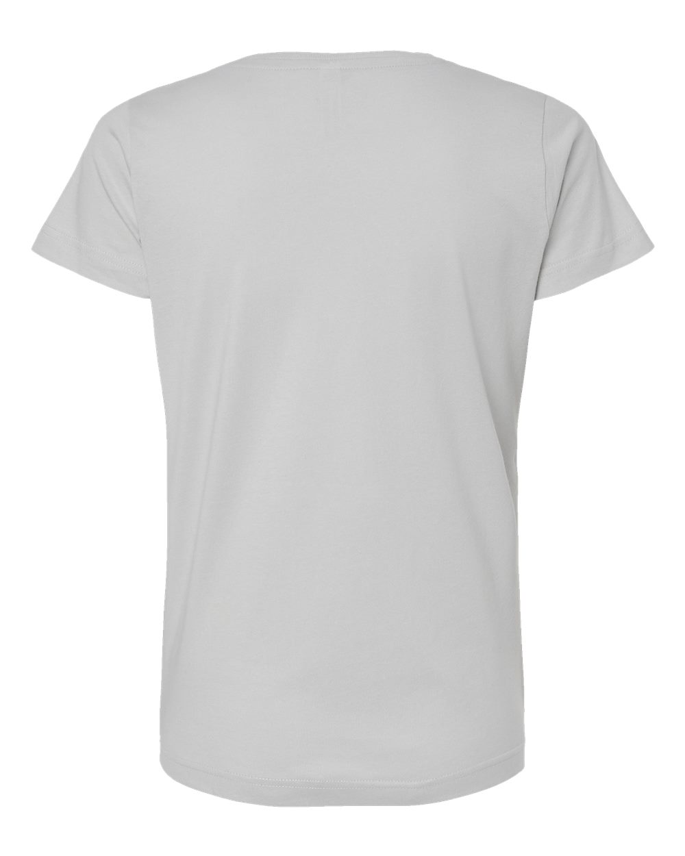 Women's Fine Jersey Tee - Back - B87238352 - Silver