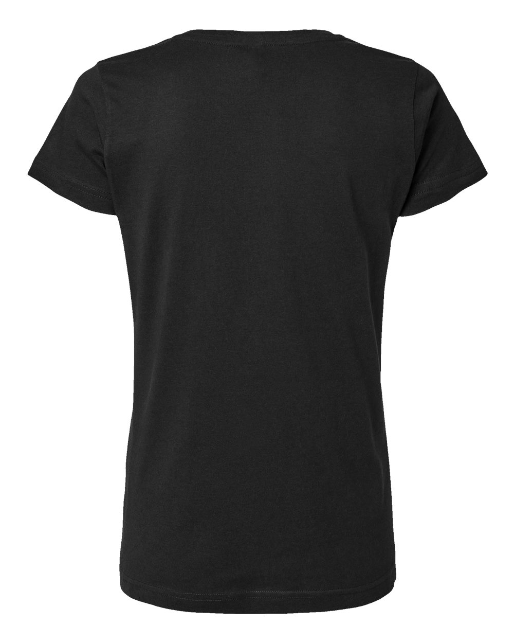 Women's Fine Jersey Tee - Back - B87238502 - Black