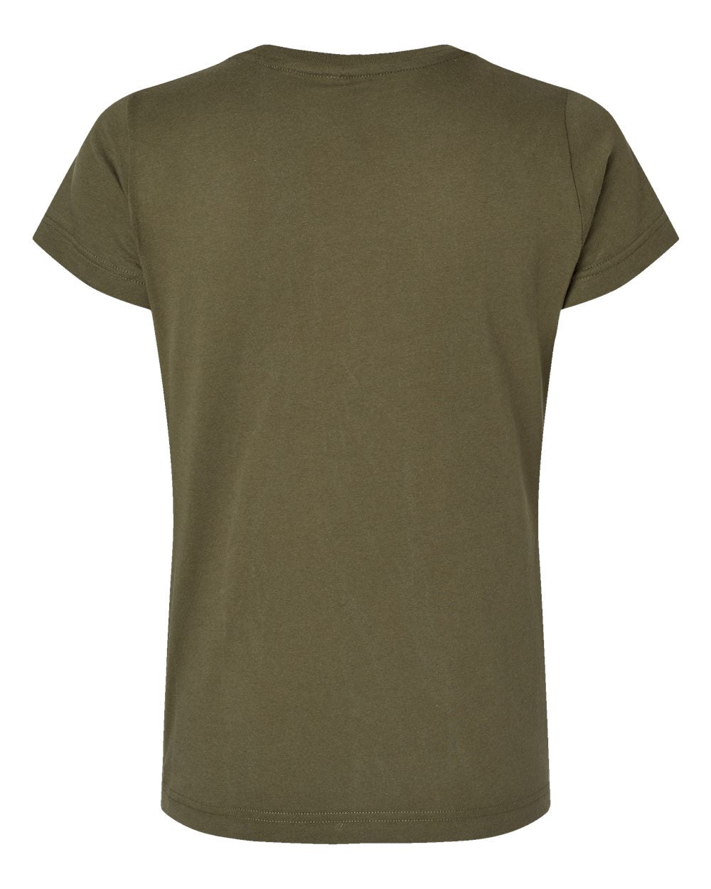 Women's Fine Jersey Tee - Back - B87238632 - Military Green