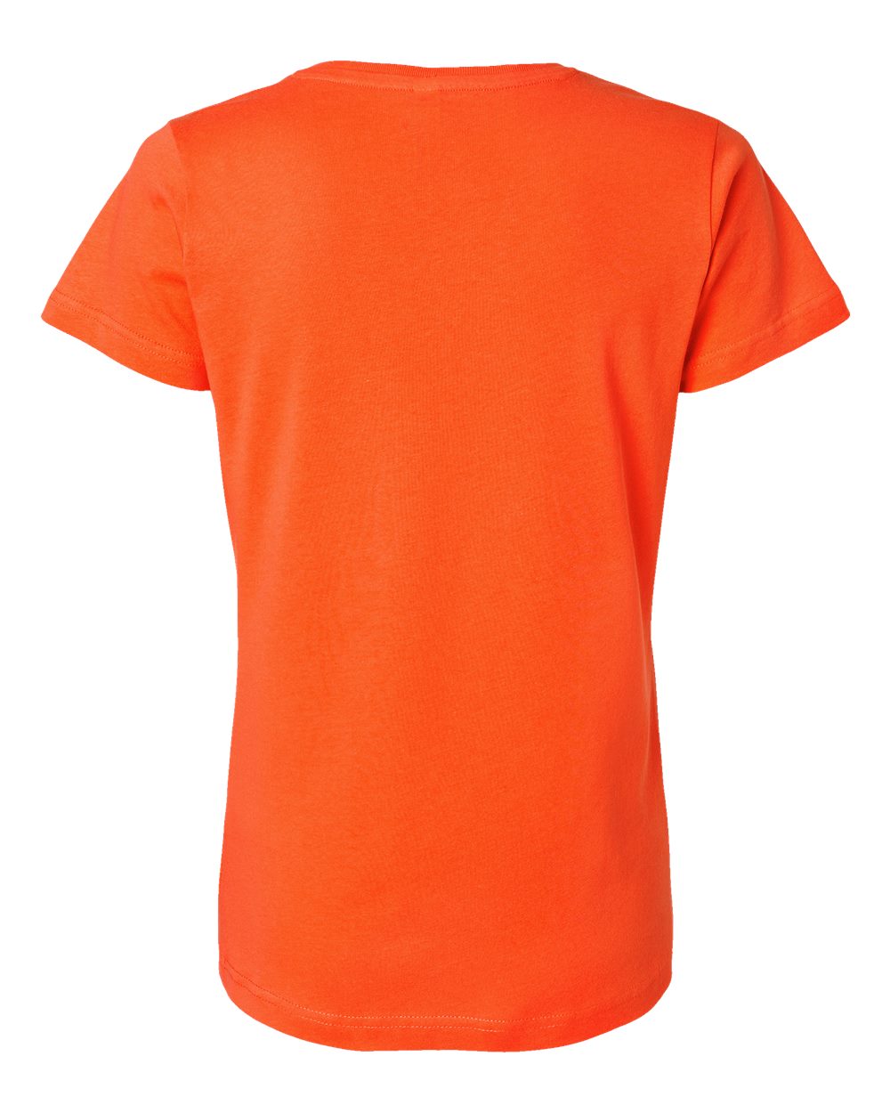Women's Fine Jersey Tee - Back - B87238665 - Orange