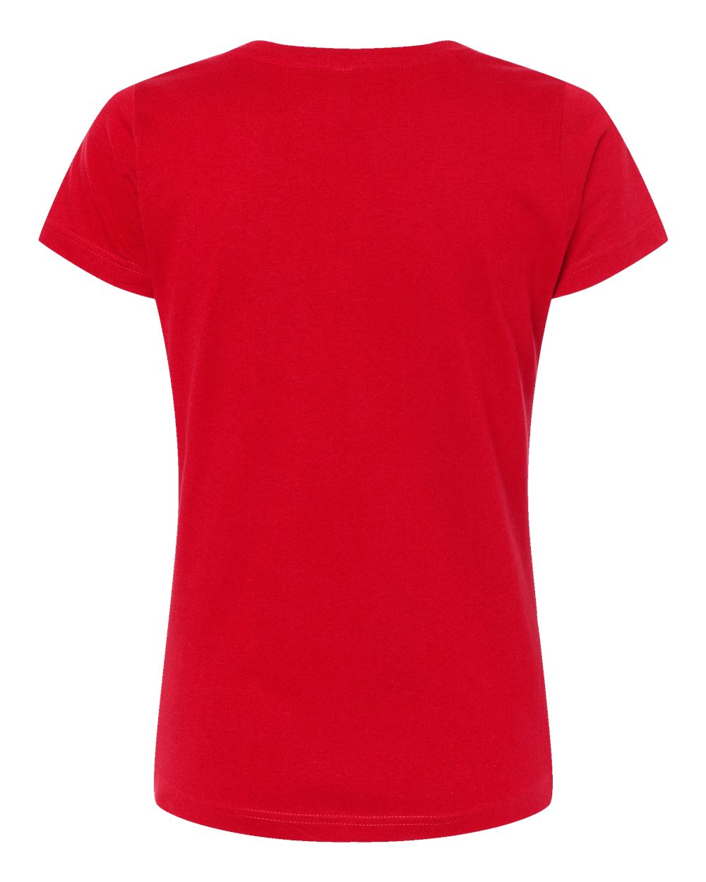 Women's Fine Jersey Tee - Back - B87238702 - Red