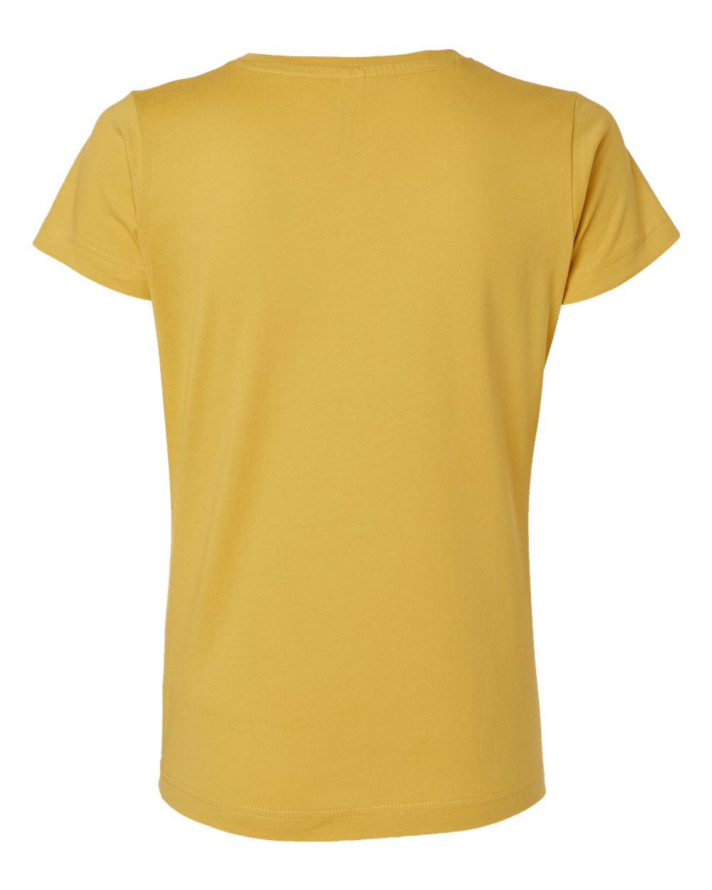 Women's Fine Jersey Tee - Back - B87238922 - Mustard