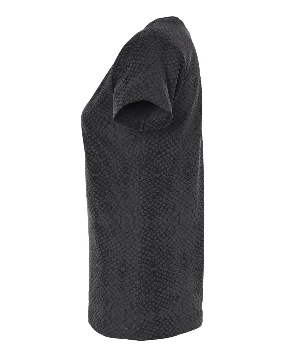 Women's Fine Jersey Tee - DirectSide - B87238562 - Black Reptile