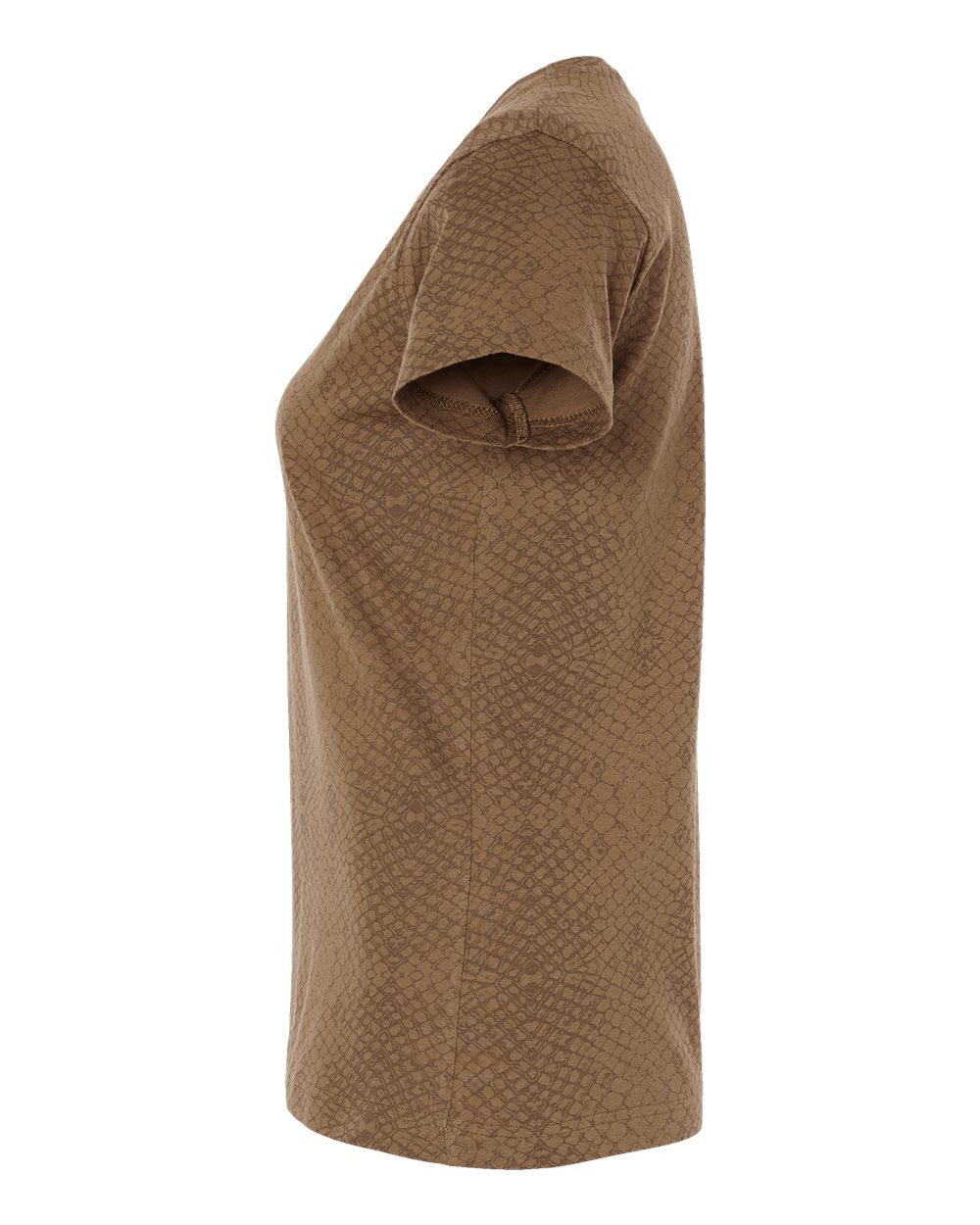 Women's Fine Jersey Tee - DirectSide - B87238572 - Brown Reptile