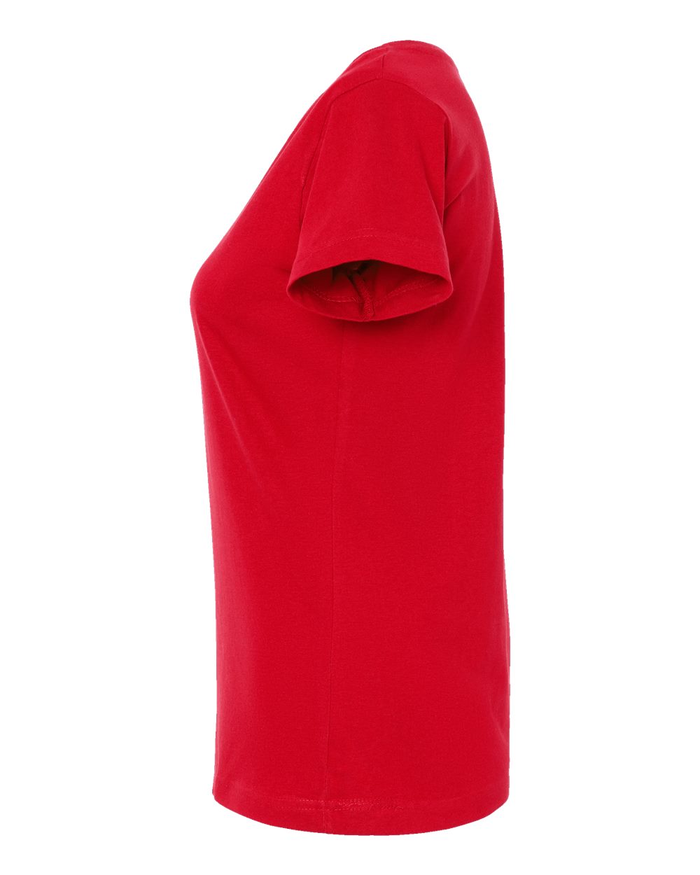 Women's Fine Jersey Tee - DirectSide - B87238702 - Red