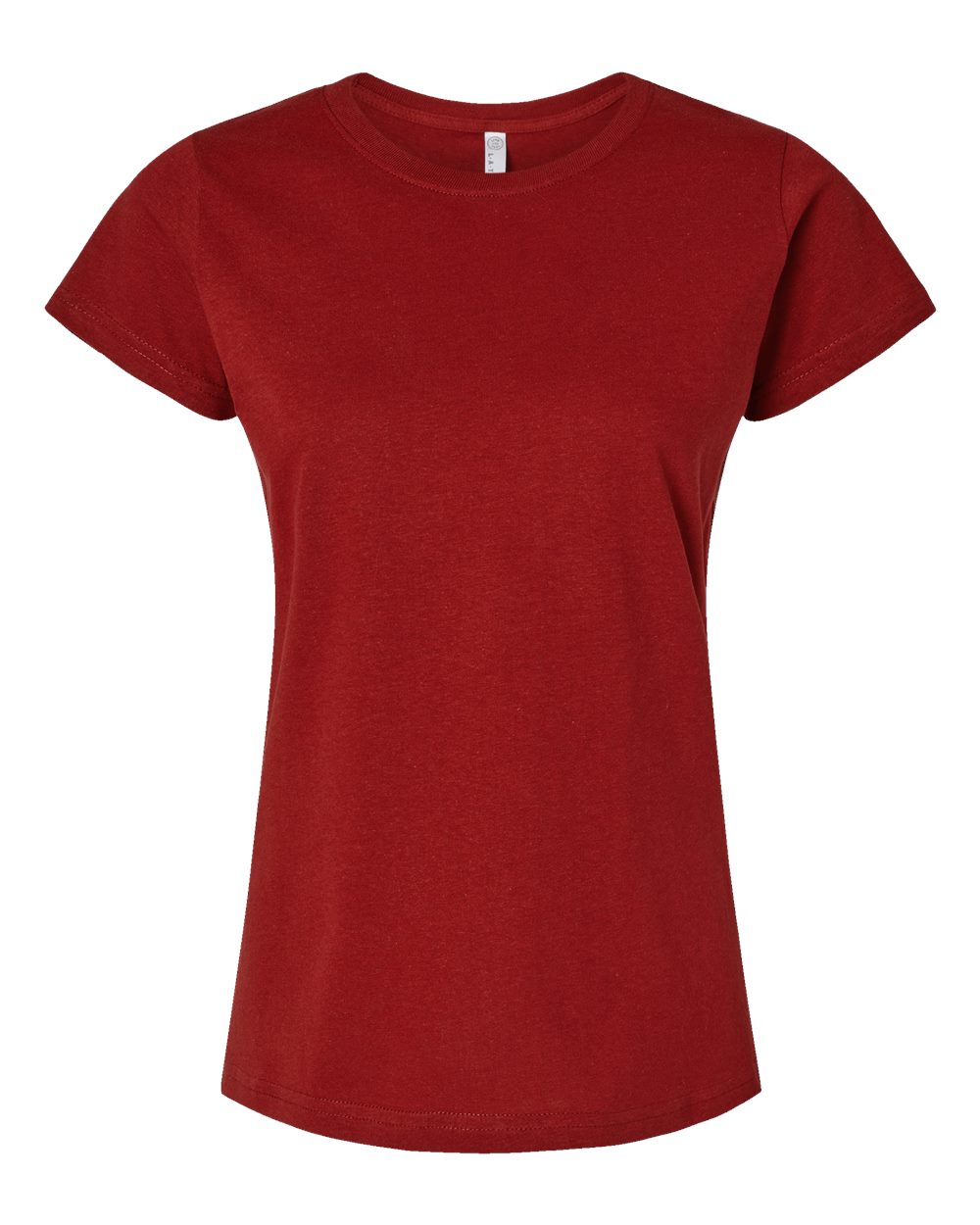 Women's Fine Jersey Tee - Front - B87238062 - Garnet