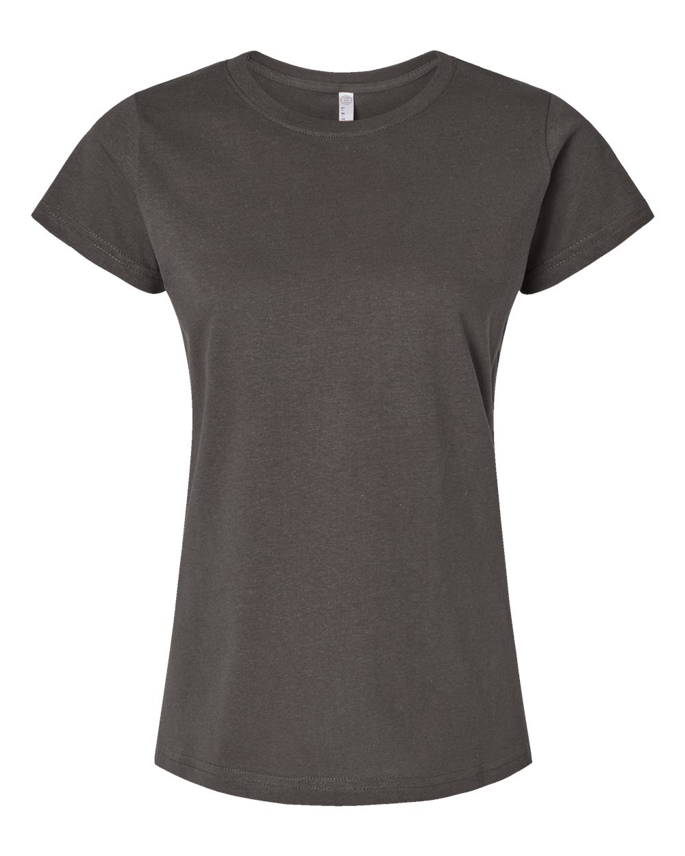 Women's Fine Jersey Tee - Front - B87238092 - Charcoal