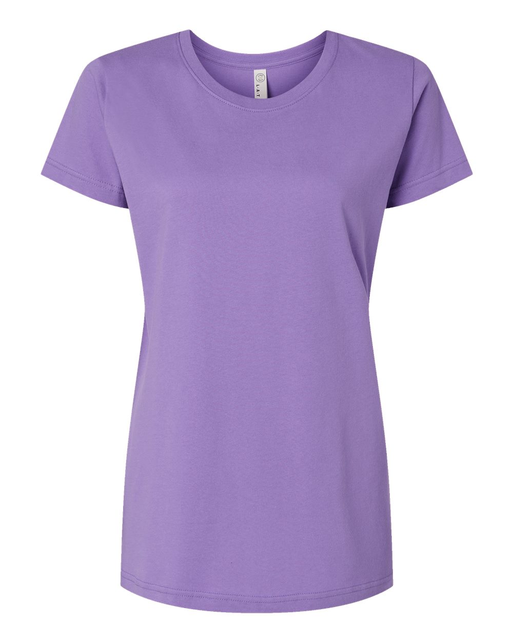 Women's Fine Jersey Tee - Front - B87238212 - Lavender