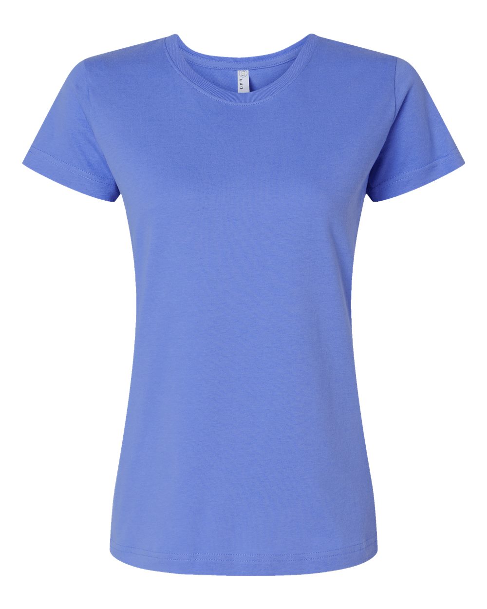Women's Fine Jersey Tee - Front - B87238262 - Carolina Blue
