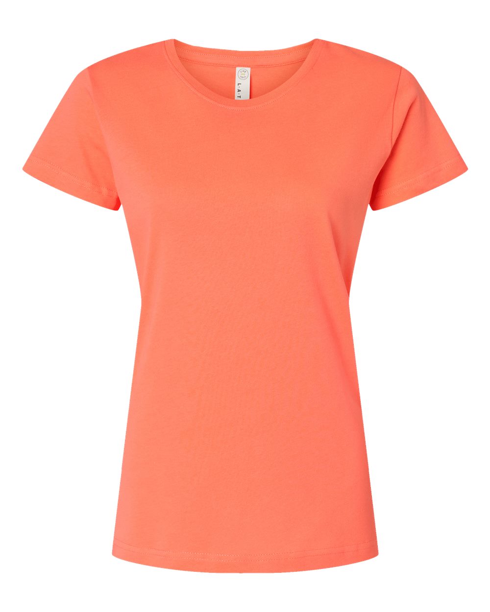 Women's Fine Jersey Tee - Front - B87238322 - Papaya