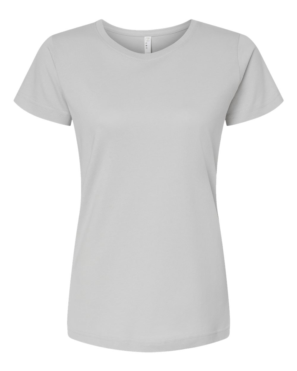 Women's Fine Jersey Tee - Front - B87238352 - Silver