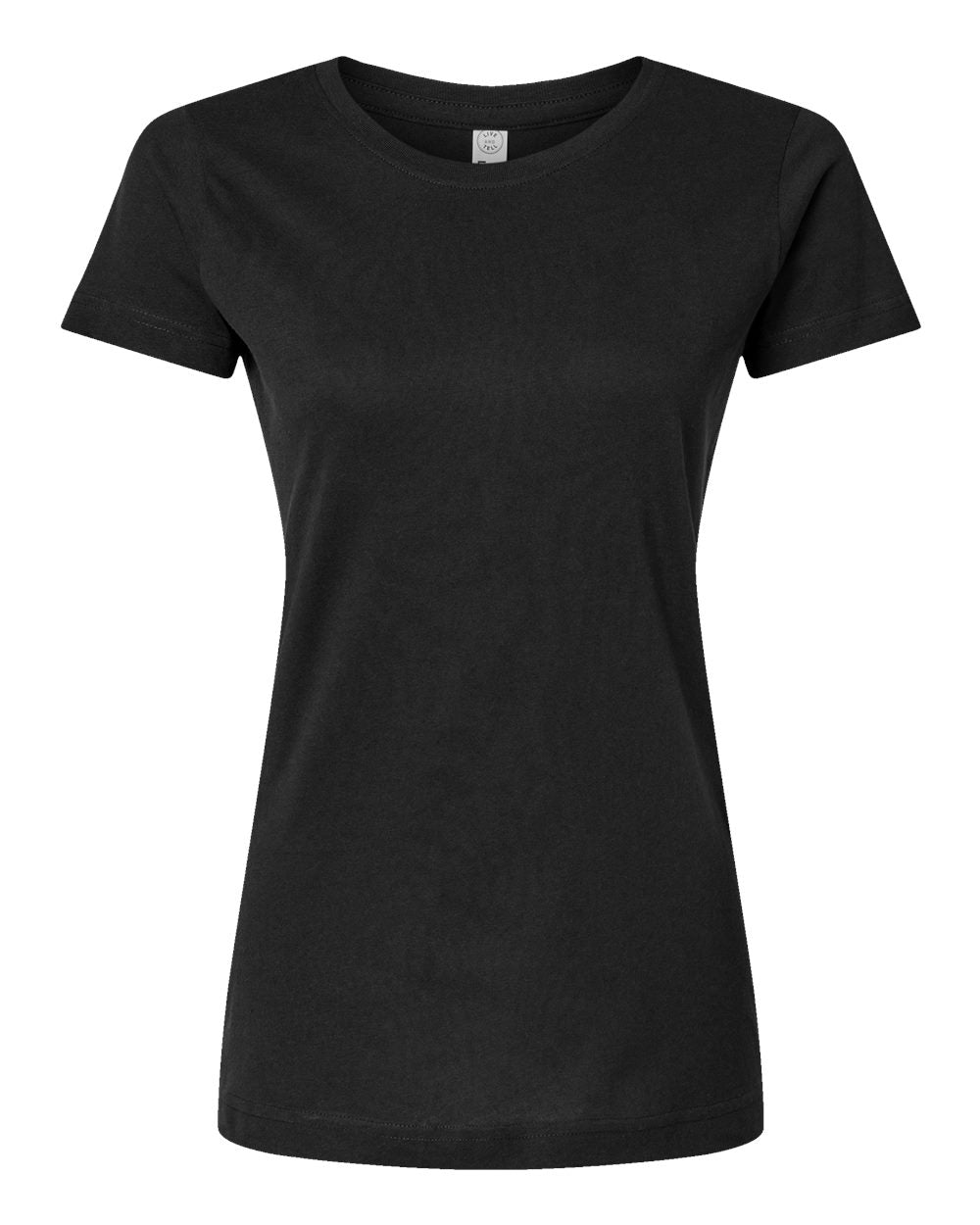 Women's Fine Jersey Tee - Front - B87238502 - Black