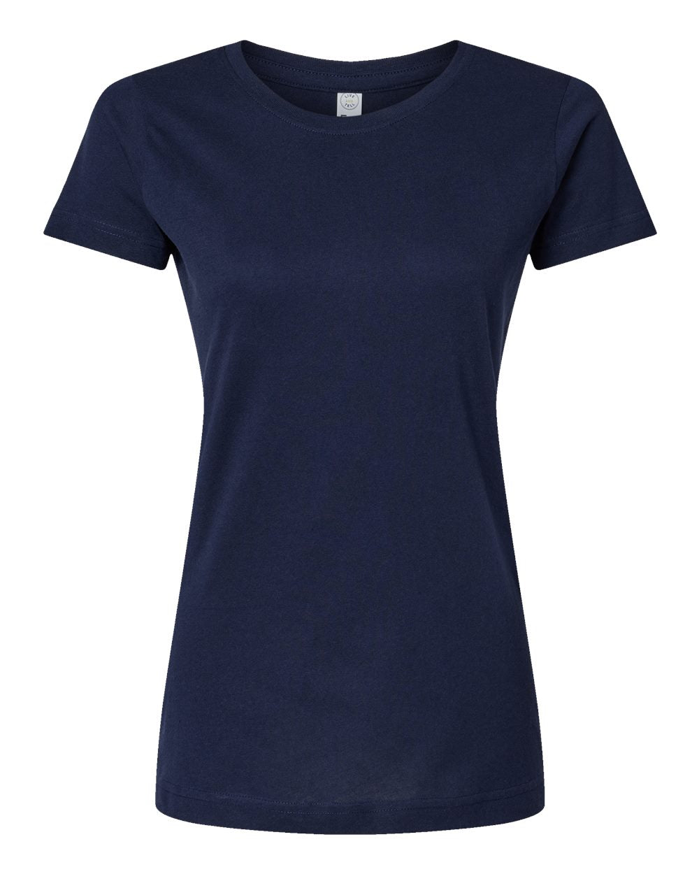 Women's Fine Jersey Tee - Front - B87238652 - Navy