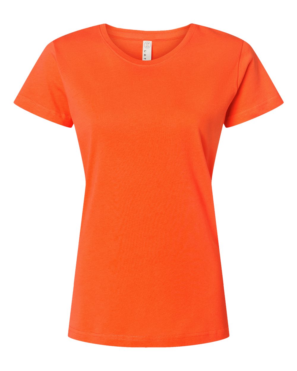 Women's Fine Jersey Tee - Front - B87238665 - Orange