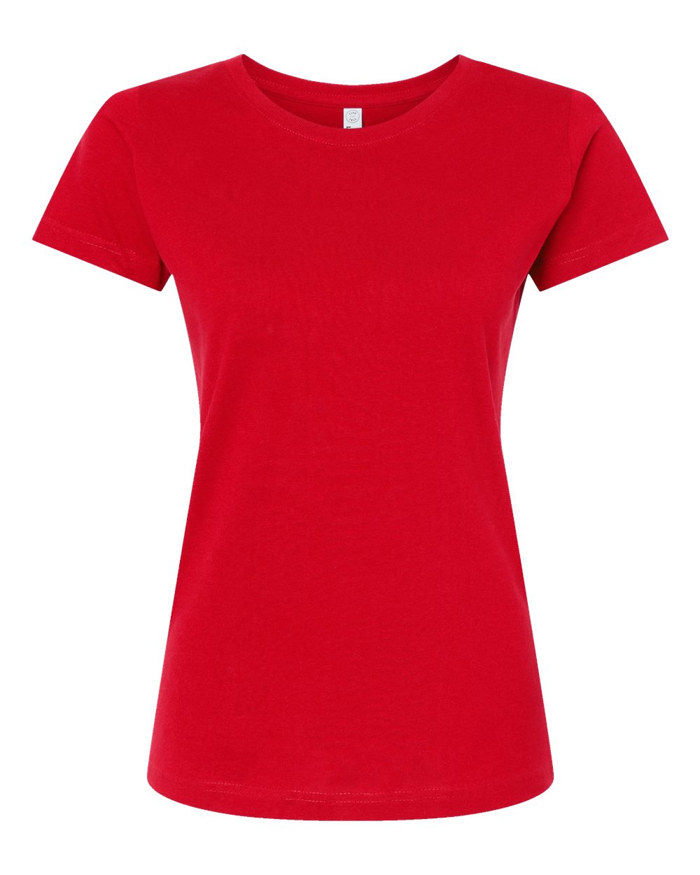 Women's Fine Jersey Tee - Front - B87238702 - Red