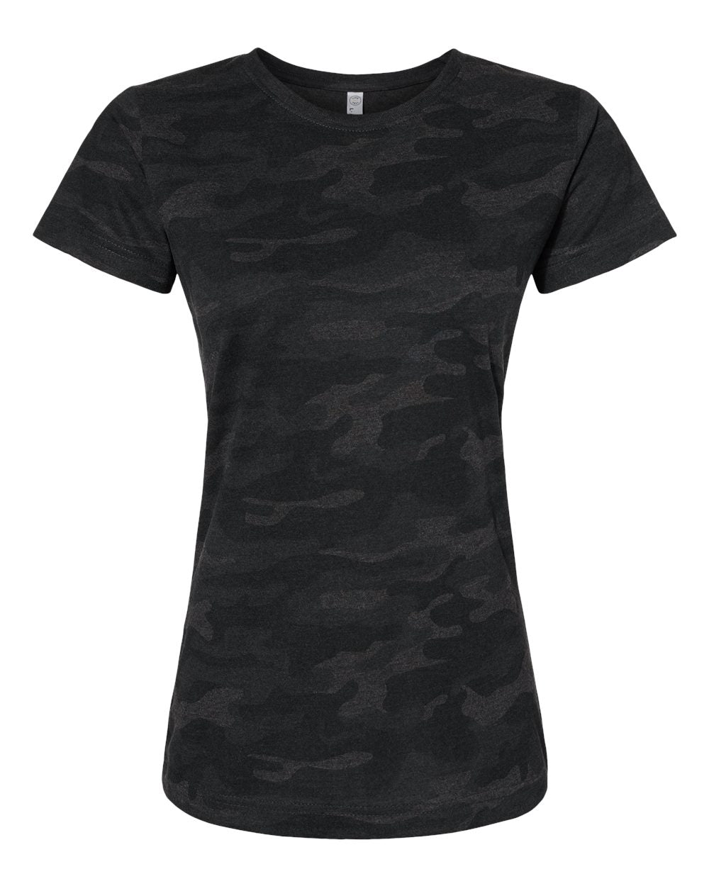 Women's Fine Jersey Tee - Front - B87238982 - Storm Camo