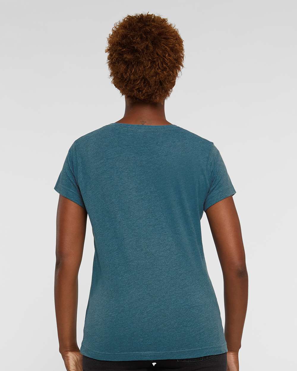 Women's Fine Jersey Tee - OnModelBack - B87238102 - Bermuda Blackout