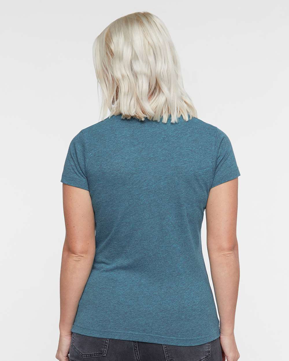 Women's Fine Jersey Tee - OnModelBack - B87238932 - Surf Blackout