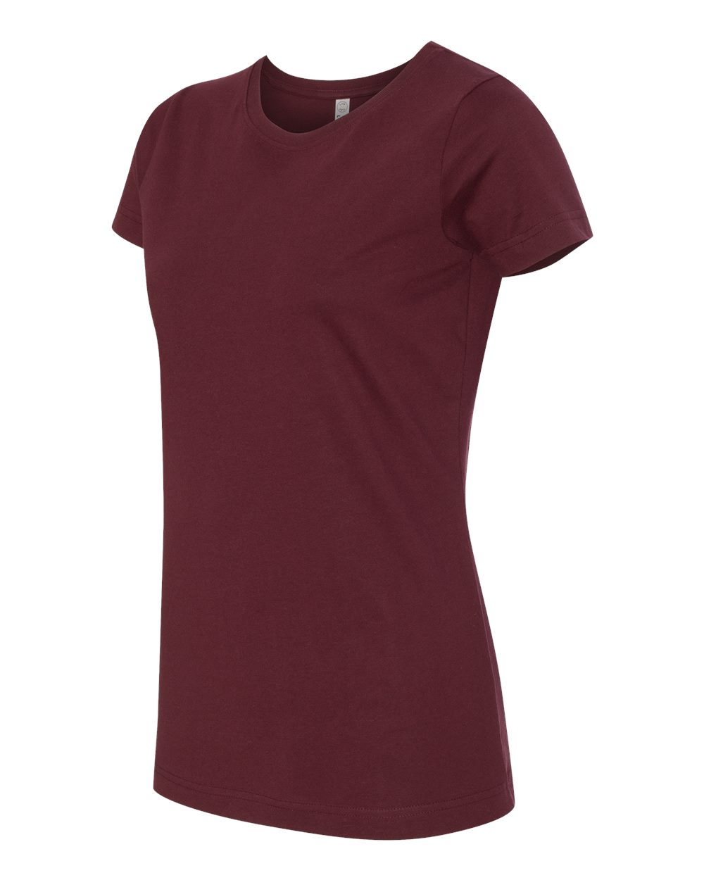 Women's Fine Jersey Tee - Side - B87238532 - Maroon