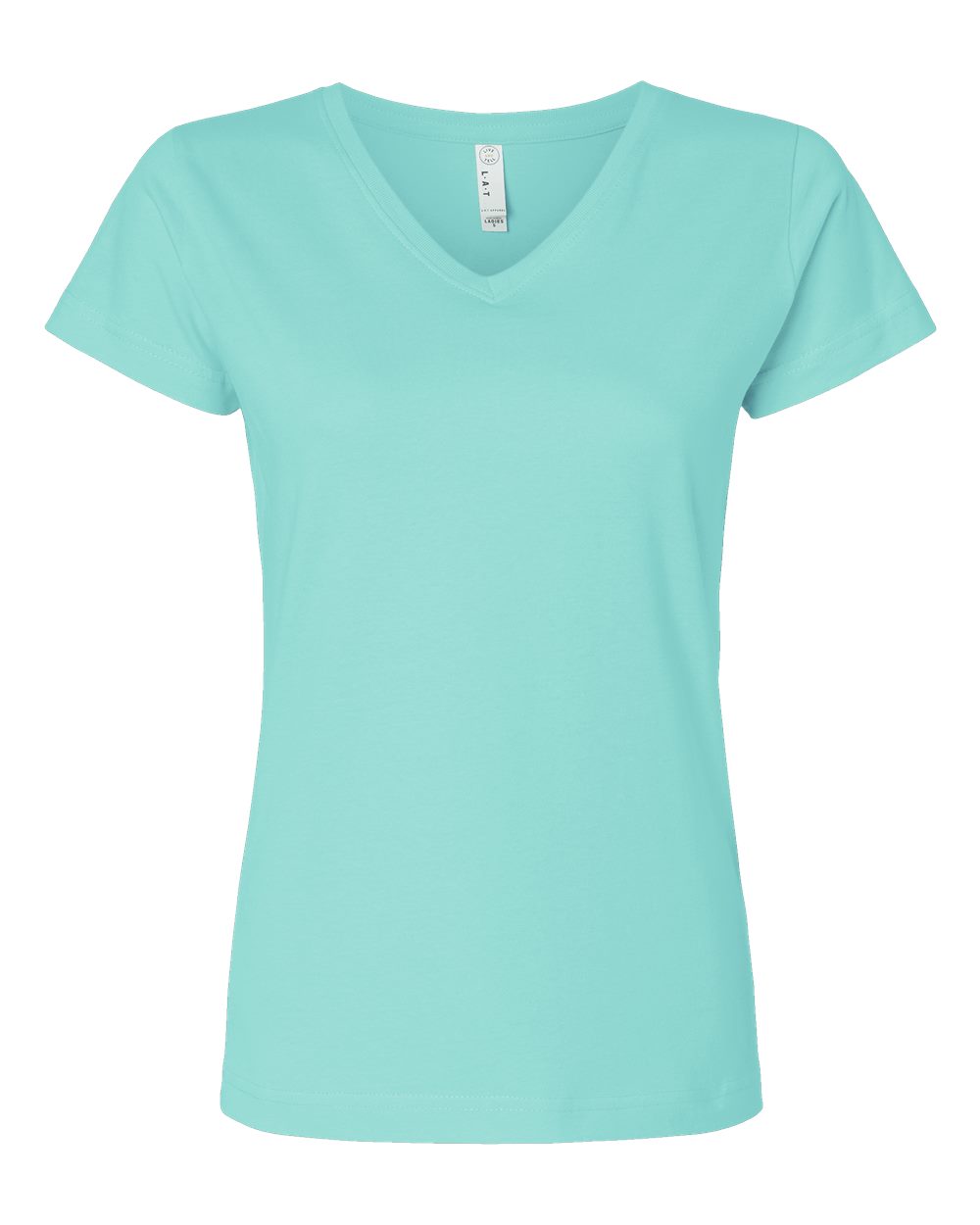 Women's Fine Jersey V-Neck Tee - Front - B80738382 - Chill