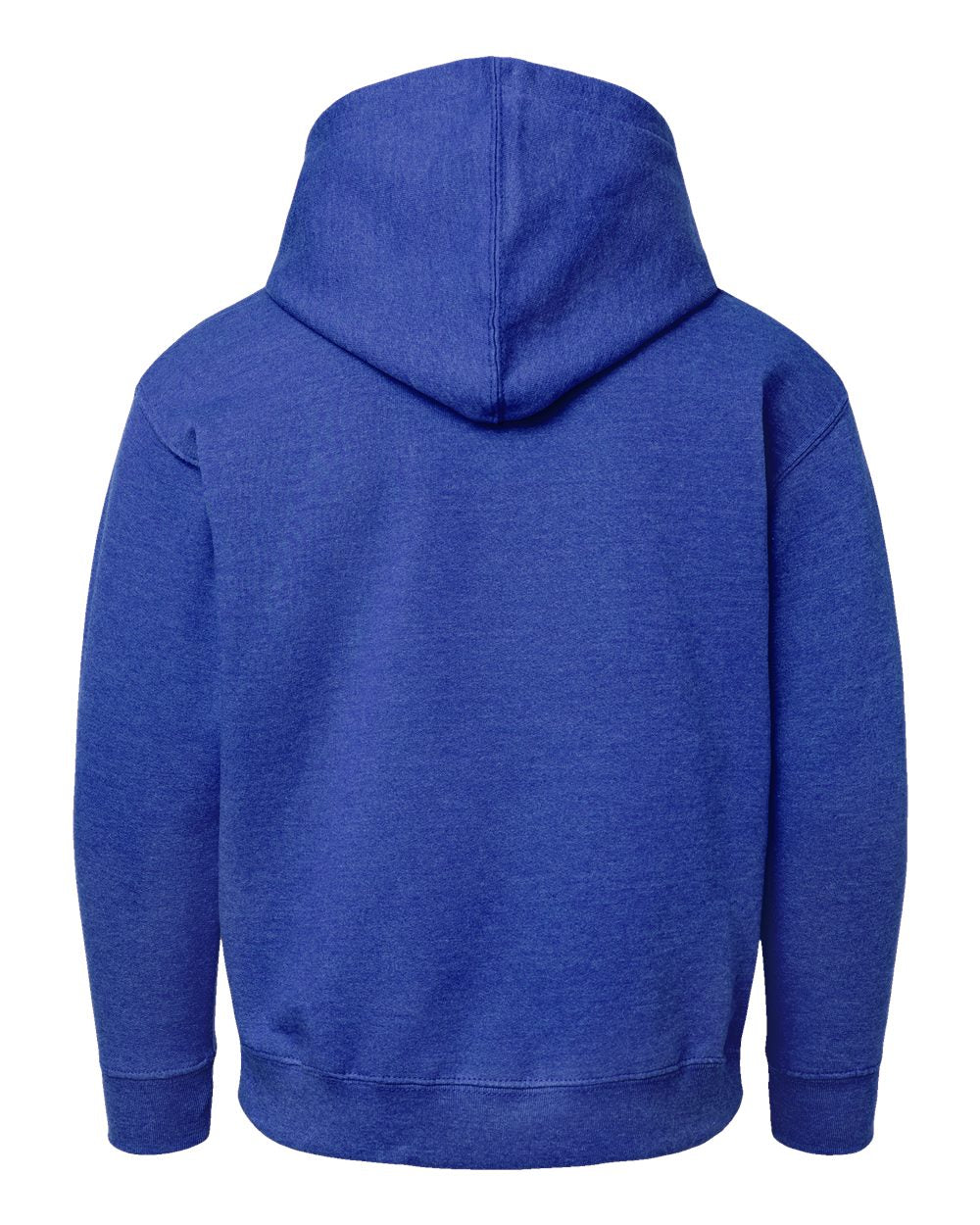 Youth Fleece Hoodie Sweatshirt - Back - B39038112 - Vintage Royal