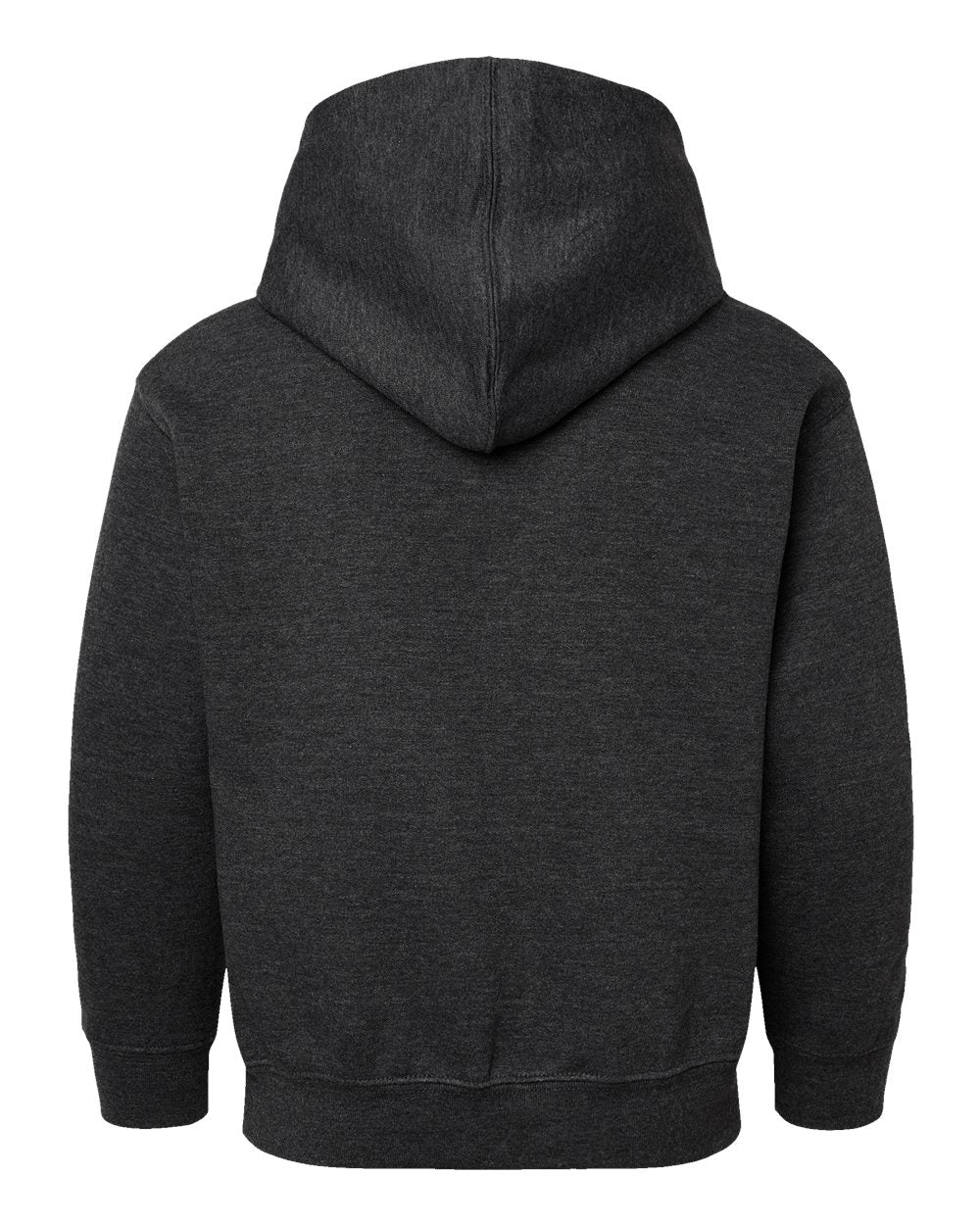 Youth Fleece Hoodie Sweatshirt - Back - B39038132 - Vintage Smoke