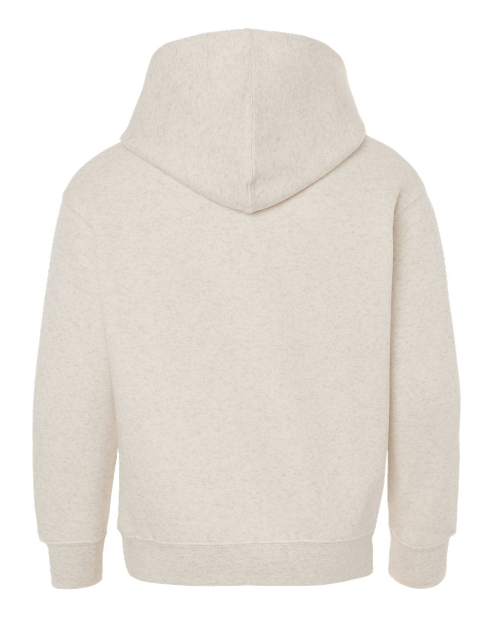 Youth Fleece Hoodie Sweatshirt - Back - B39038242 - Natural Heather
