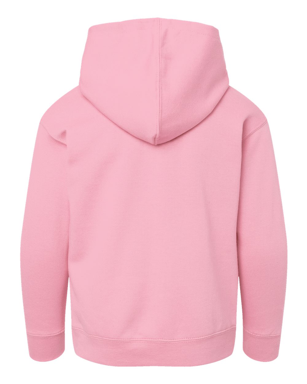 Youth Fleece Hoodie Sweatshirt - Back - B39038302 - Pink