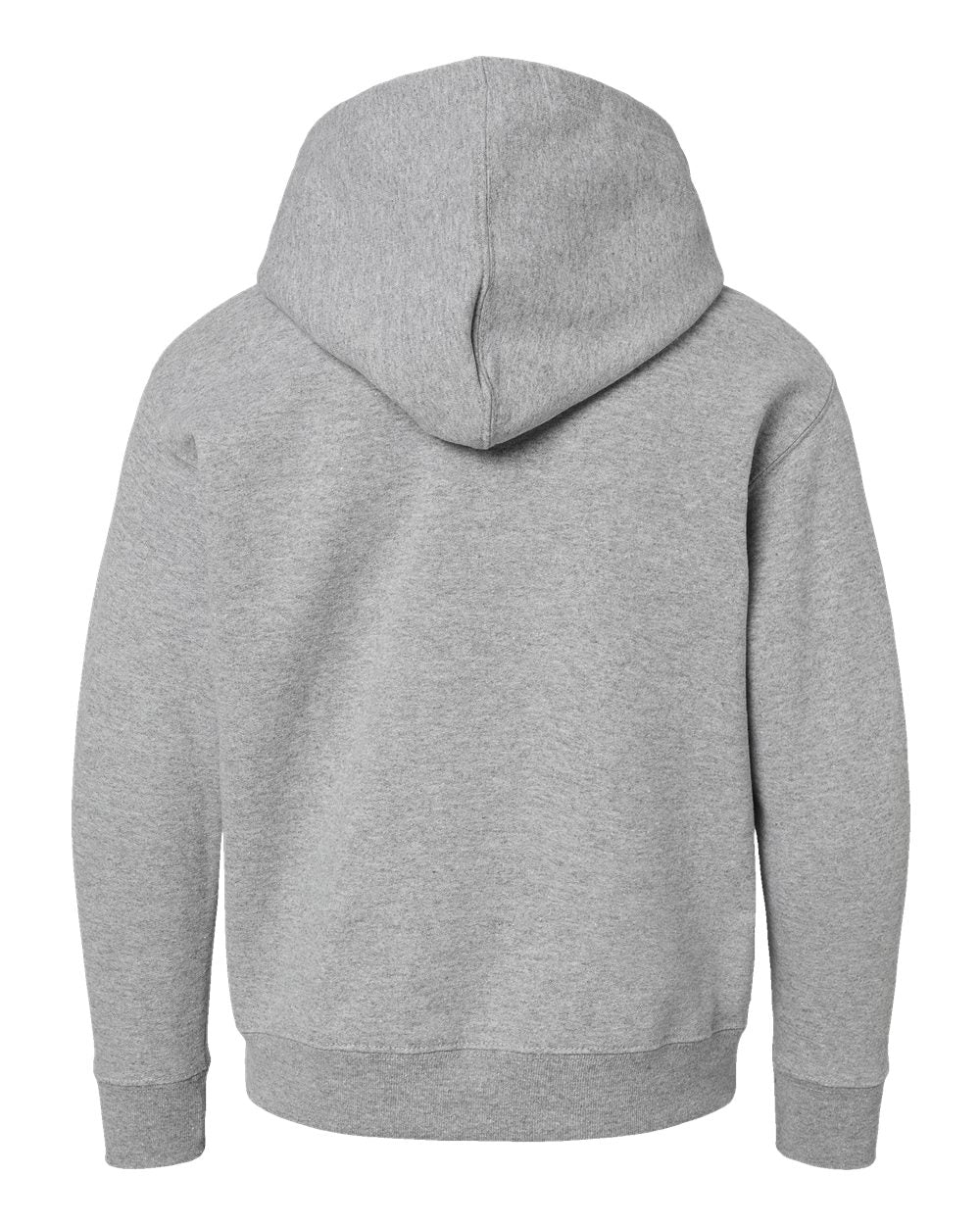 Youth Fleece Hoodie Sweatshirt - Back - B39038582 - Heather
