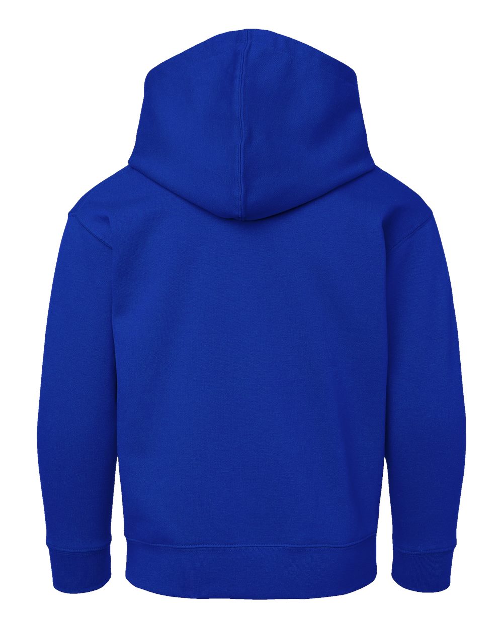 Youth Fleece Hoodie Sweatshirt - Back - B39038752 - Royal