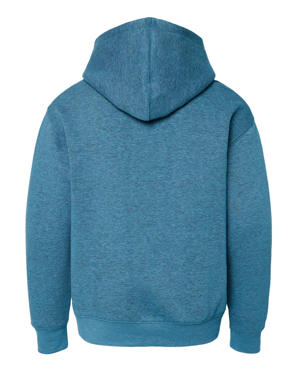 Youth Fleece Hoodie Sweatshirt - Back - B39038952 - Bermuda Blackout