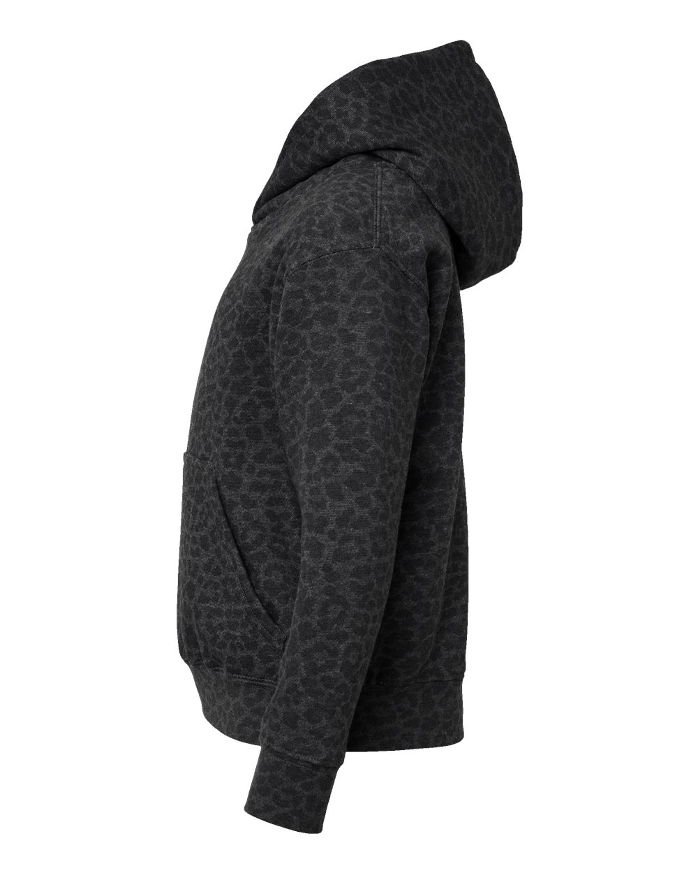 Youth Fleece Hoodie Sweatshirt - DirectSide - B39038512 - Black Leopard