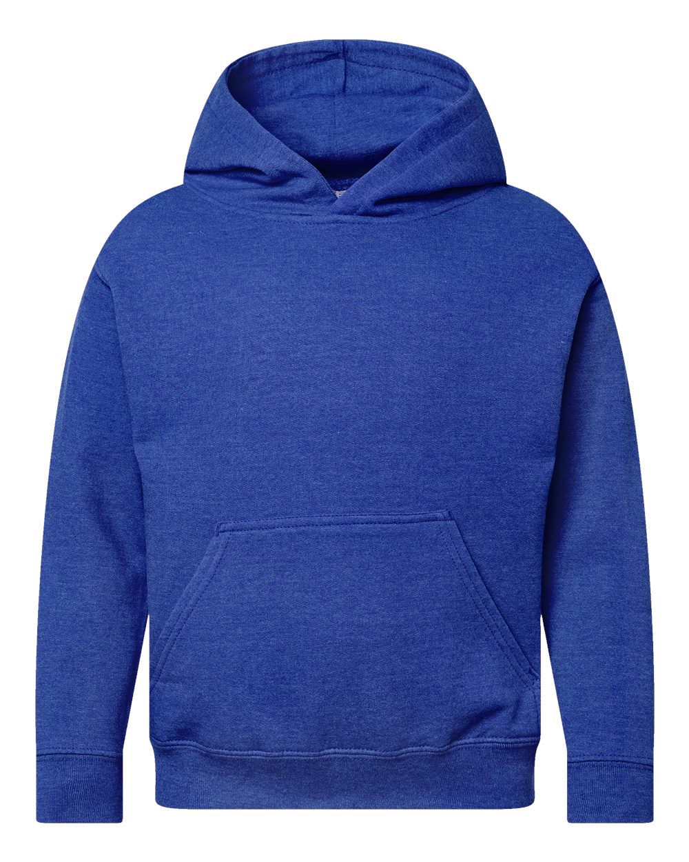 Youth Fleece Hoodie Sweatshirt - Front - B39038112 - Vintage Royal